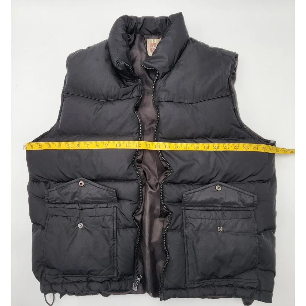 VINTAGE OLD NAVY PUFFER JACKET‎ VEST XL BLACK Y2K